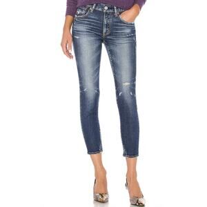 Moussy Vintage Velma Skinny Jeans •Women 25• Japanese Denim Ripped Distressed
